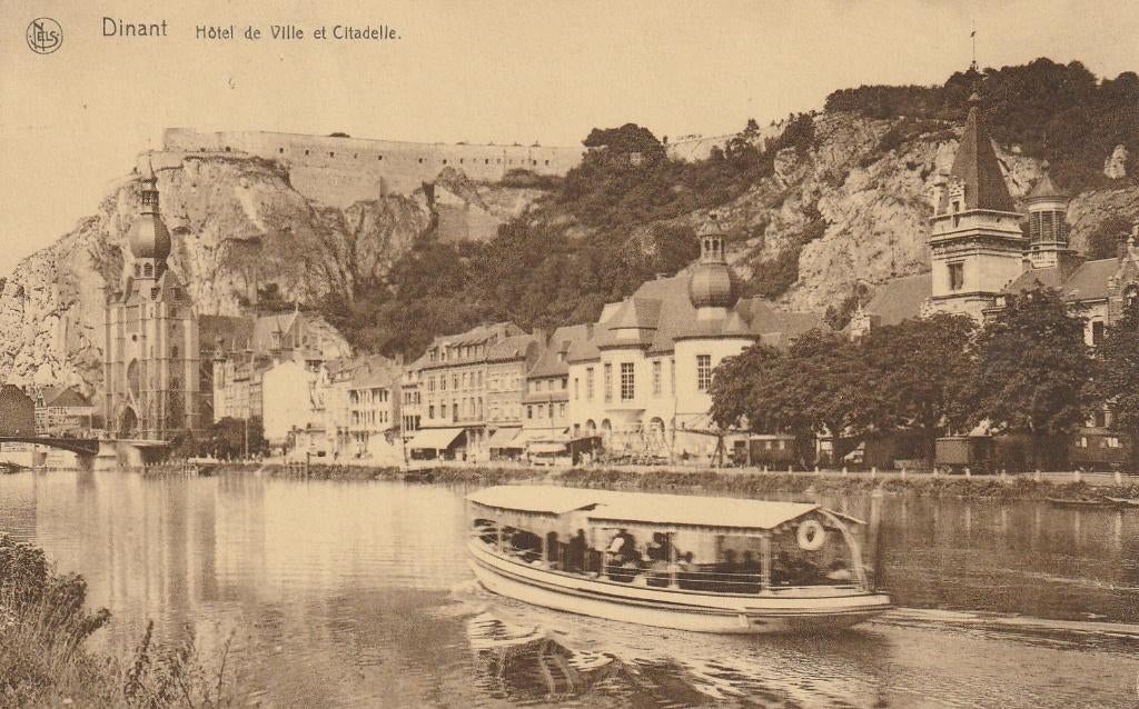 BOOT DINANT  UIT BEGIN 1900 MOOIE OUDE KAART KN58, Ophalen of Verzenden, 1920 tot 1940, Gelopen, Overige thema's