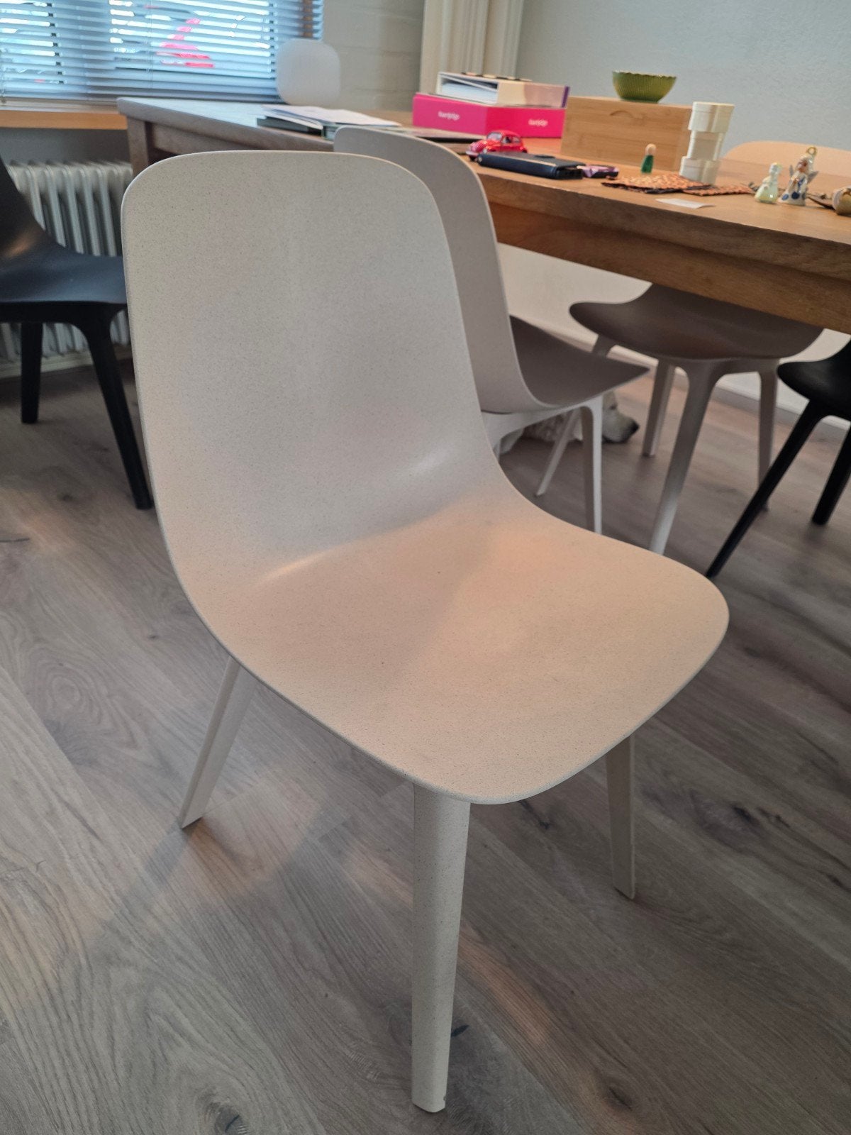 Set van 6 ikea odger eetkamerstoelen, Ophalen, Gebruikt, Overige kleuren, Kunststof