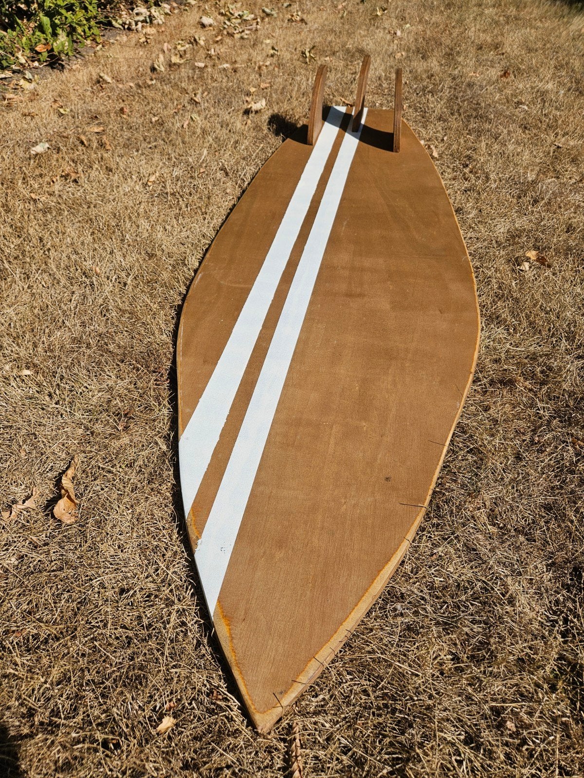 Foto 3 van Unieke handgemaakte houten surfplank