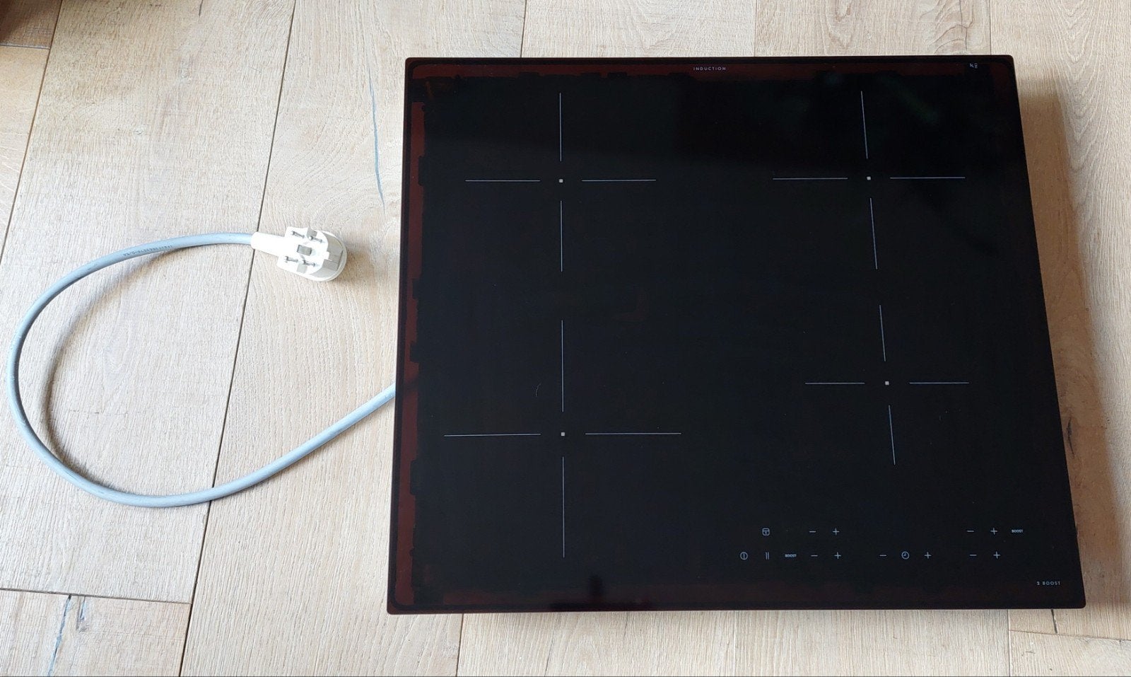 inductie kookplaat ikea matmassig zgan, Witgoed en Apparatuur, Ophalen, 4 kookzones, Zo goed als nieuw, Inbouw