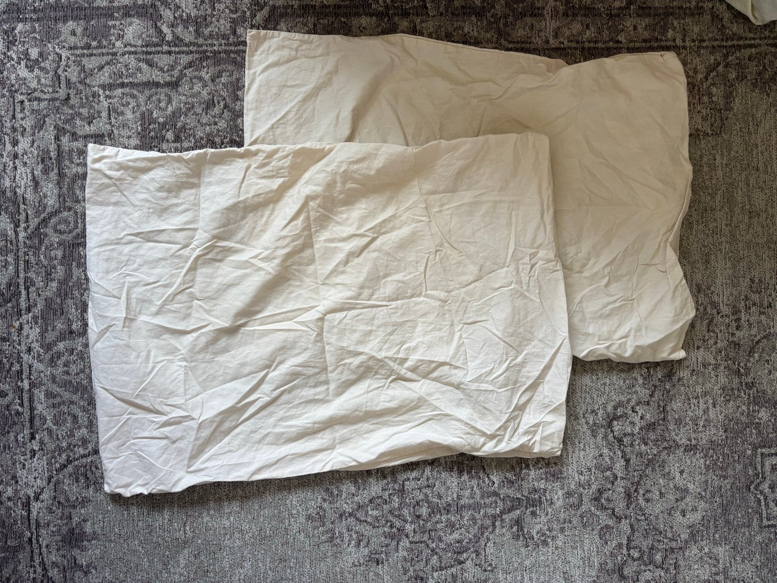 Off-white linnen kussensloop Zara Home 70x50, Gebruikt, Overige maten, Linnen, Ophalen of Verzenden