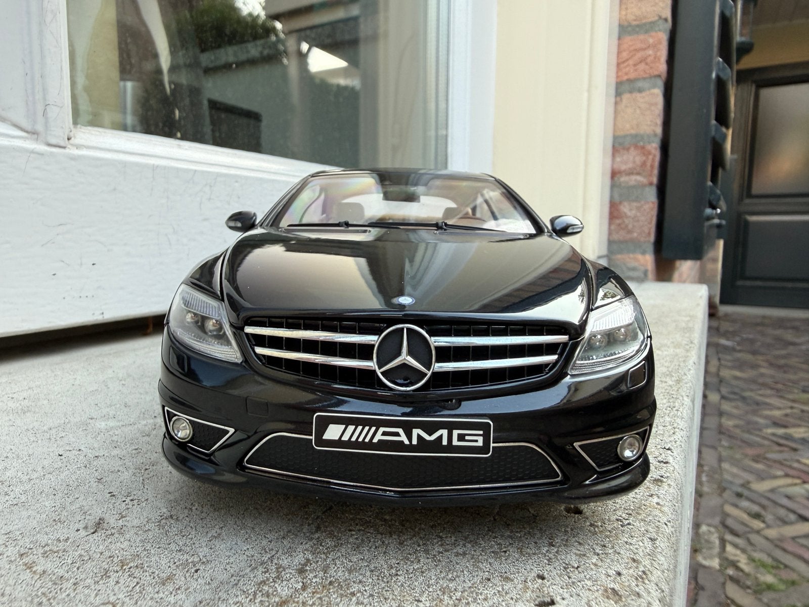 1:18 Mercedes CL63 AMG Coupe zwart Autoart 76169, Auto, Autoart, Ophalen of Verzenden, Zo goed als nieuw