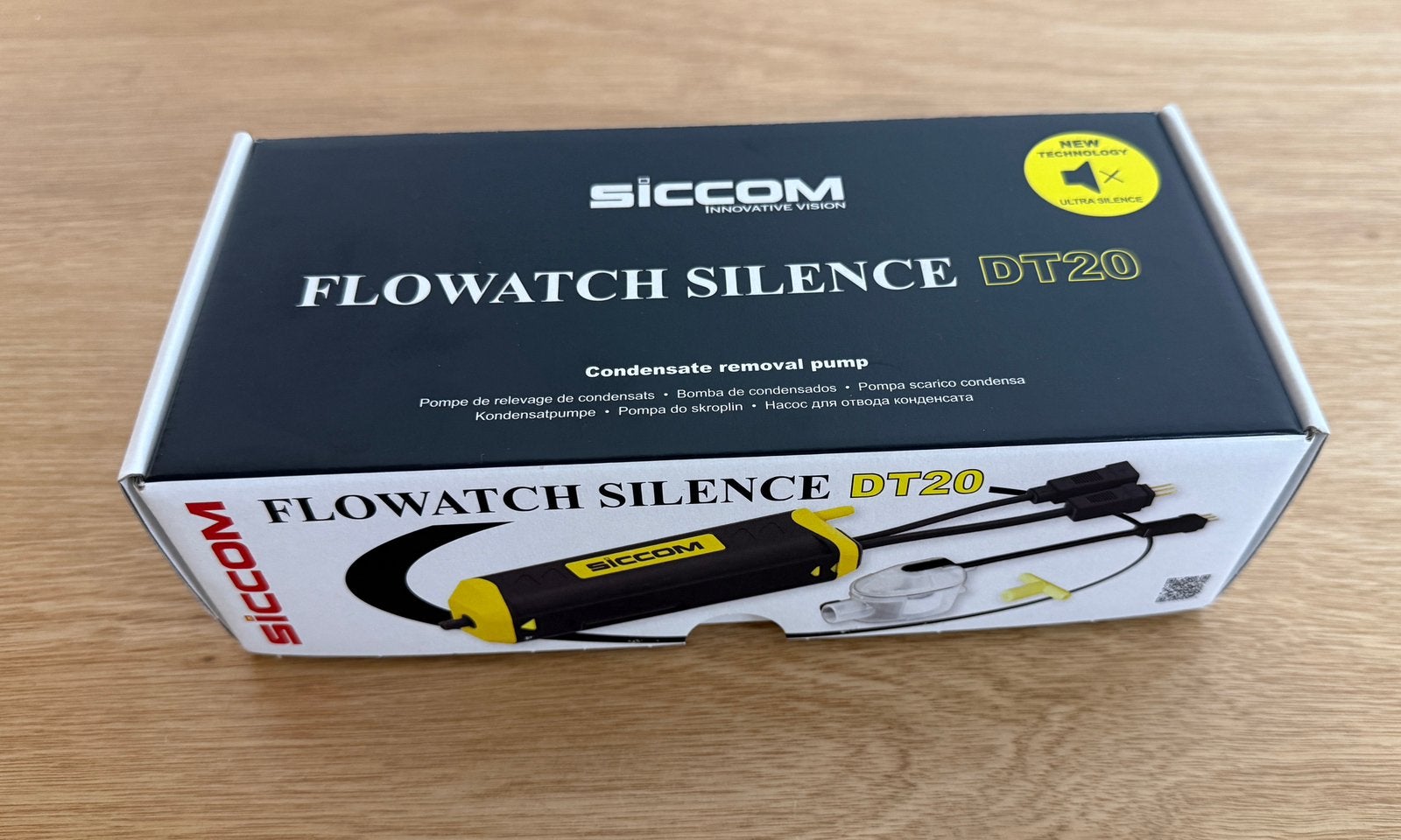 Siccom Flowatch Silence DT20 condenspomp, Witgoed en Apparatuur, Airco's, Ophalen of Verzenden, Nieuw