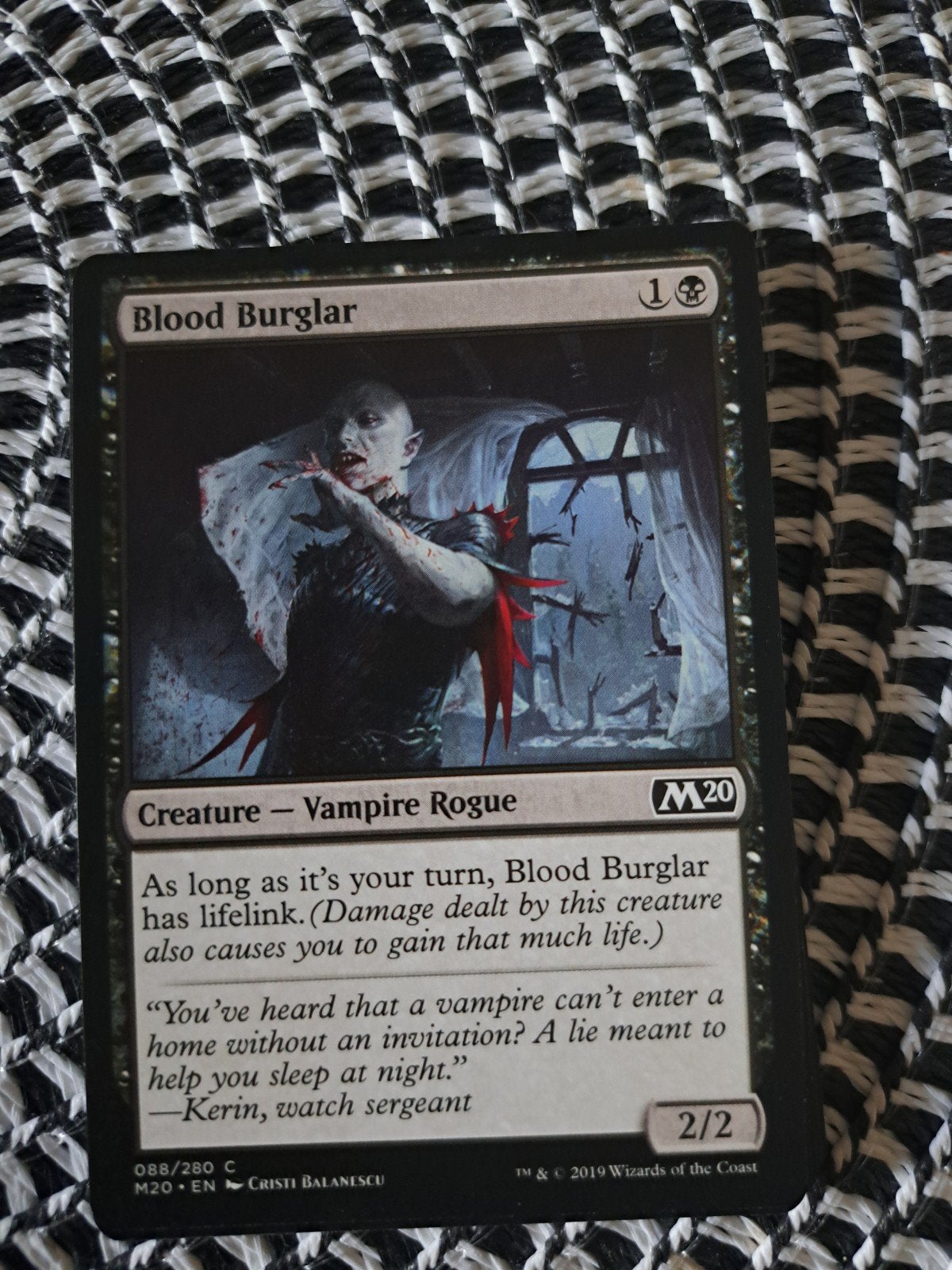 Blood Burglar - Magic: The Gathering kaart (M20), Verzenden, Zo goed als nieuw, Losse kaart