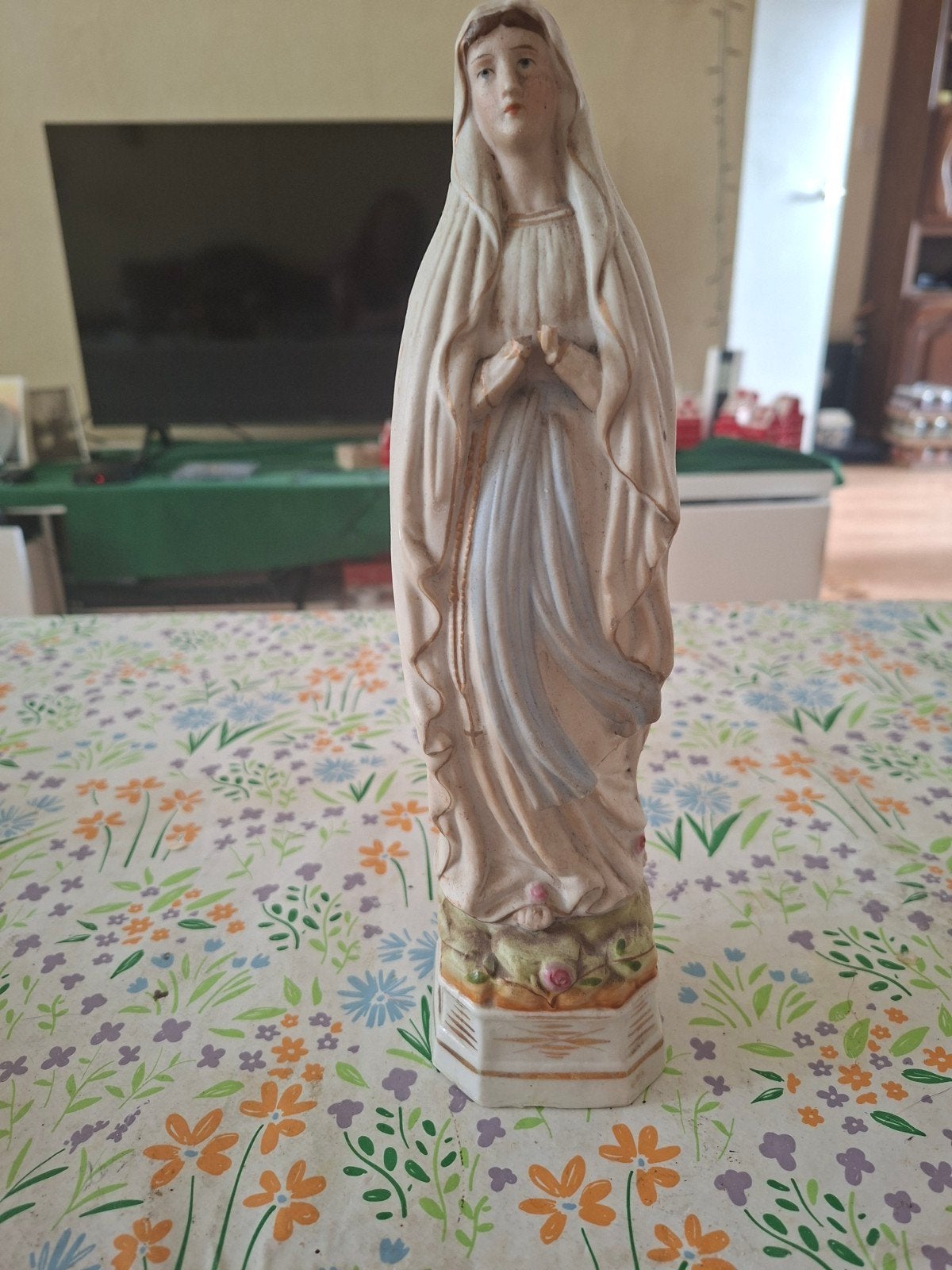 Vintage Mariabeeldje - Onze Lieve Vrouw van Fatima, Ophalen
