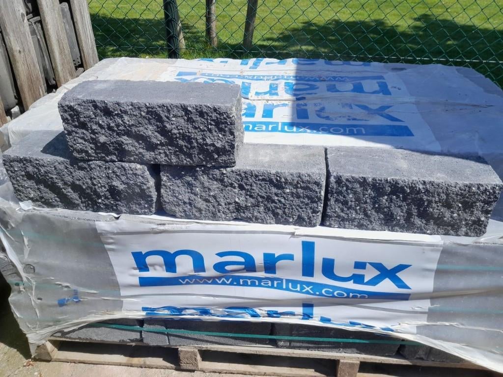 brickstones, stapelblokken, borderblokken, wallstones, Tuin en Terras, Ophalen, Nieuw, Minder dan 25 cm, Border