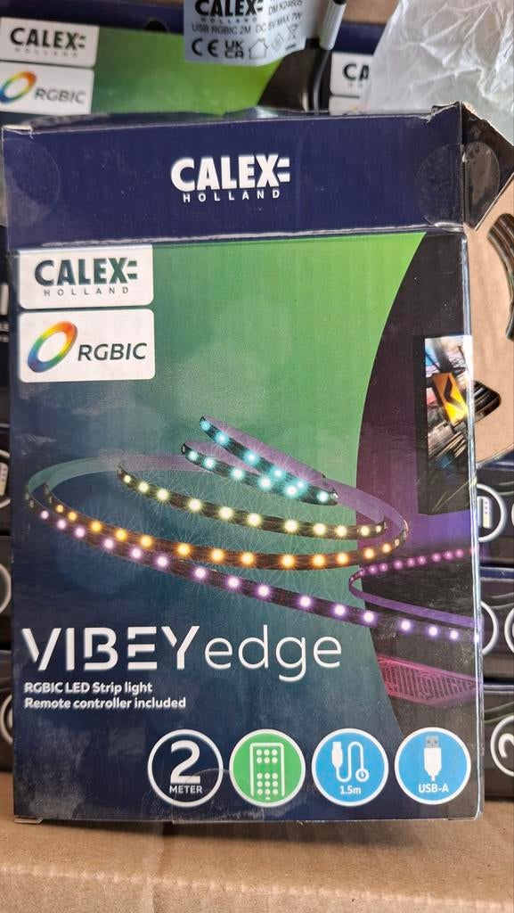 20x Calex VIBEYedge RGBIC LED strip USB 2 meter, Led-lamp, Minder dan 30 watt, Nieuw, Overige fittingen