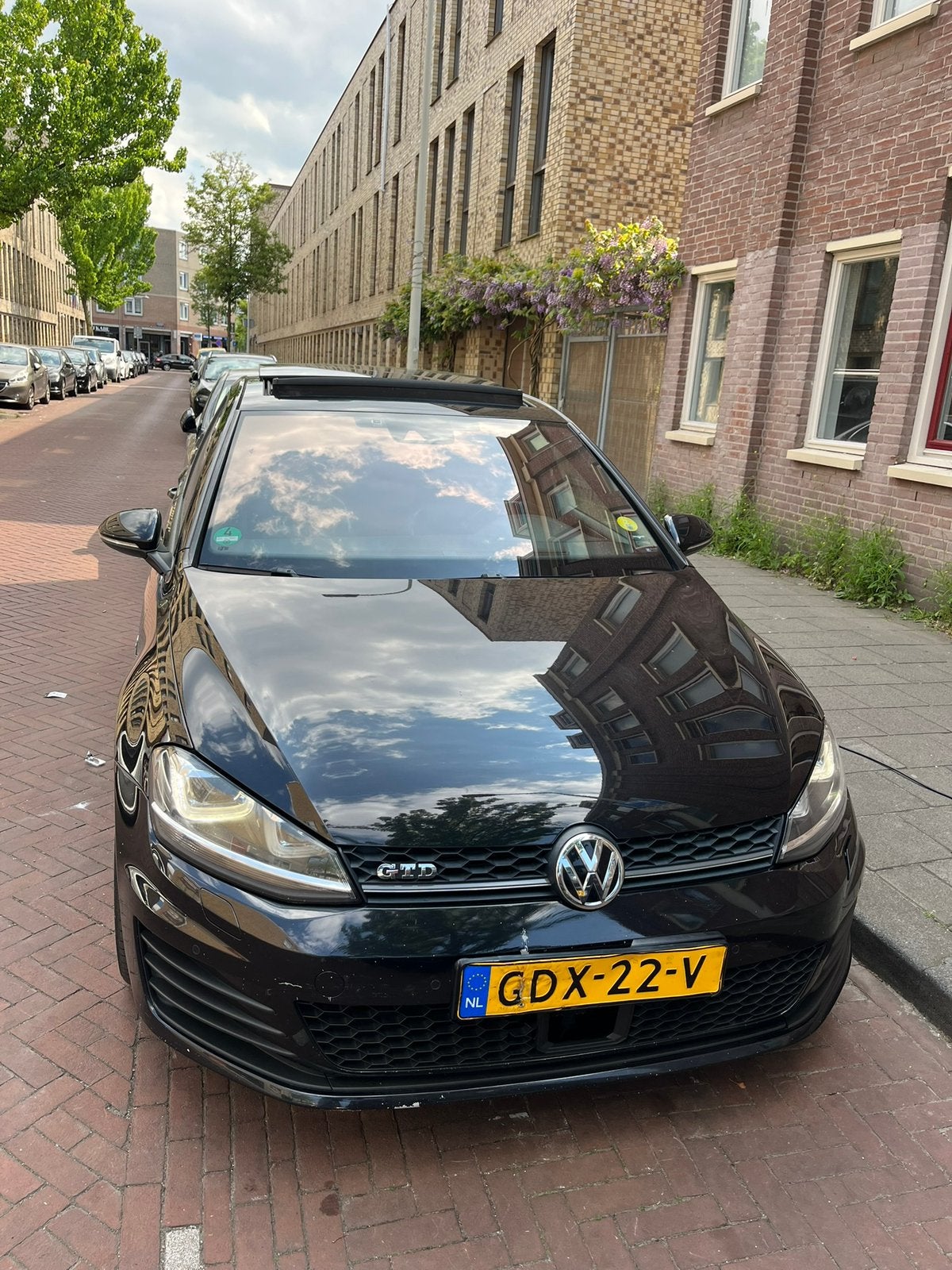 Volkswagen Golf 2.0 TDI 135KW 5D DSG 2014 Zwart, Auto's, Volkswagen, Zwart, 4 cilinders, Zwart, Leder
