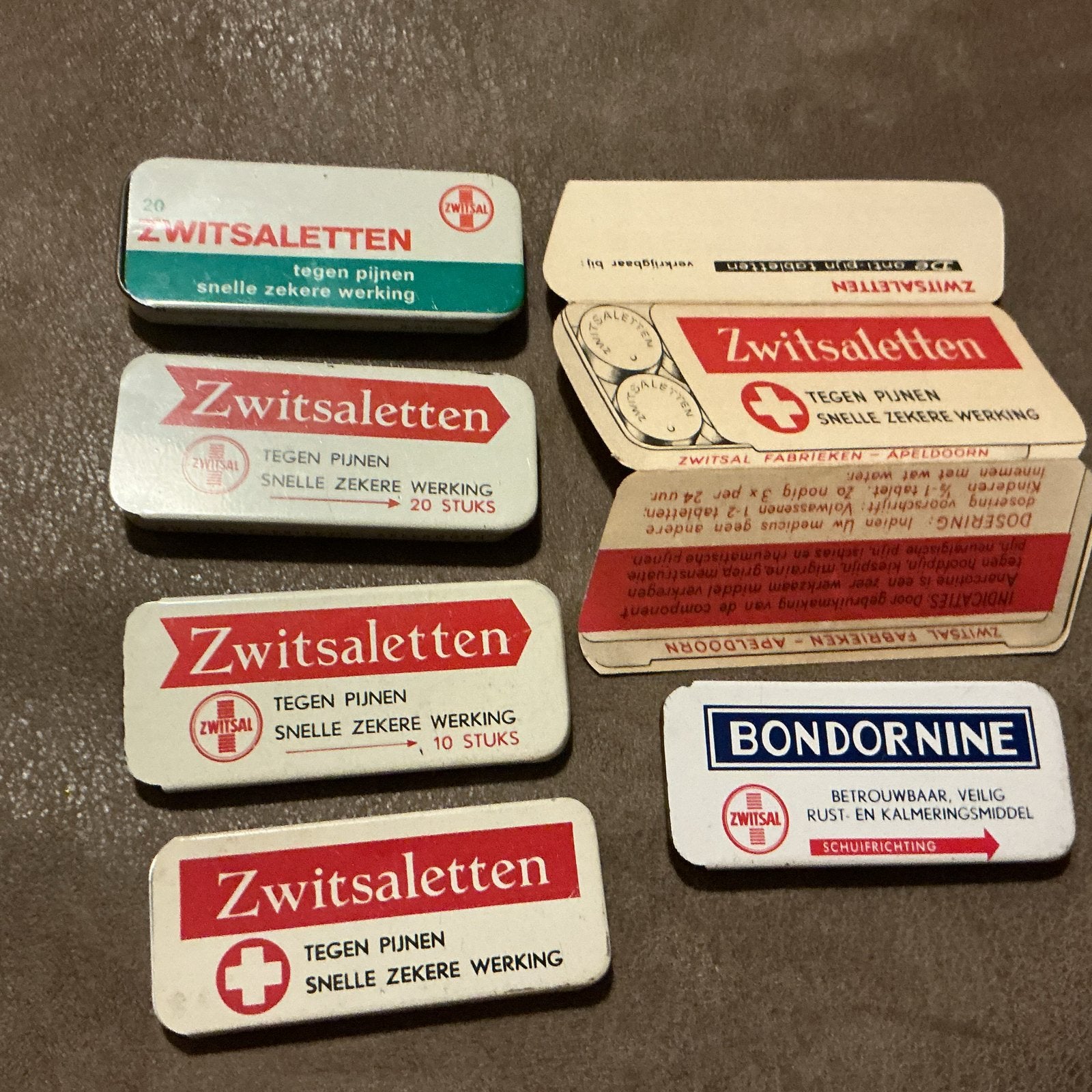 Vintage Zwitsaletten en Bondornine blikjes, Verzamelen, Overige Verzamelen, Ophalen of Verzenden