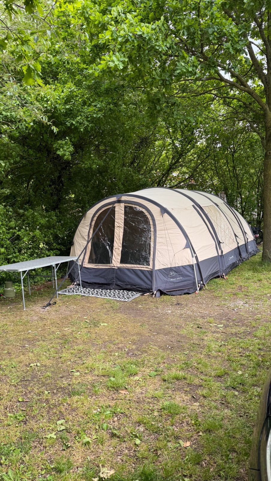 Geweldige opblaasbare Bardani 340TC tent, Caravans en Kamperen, Ophalen, Zo goed als nieuw, Tot en met 4