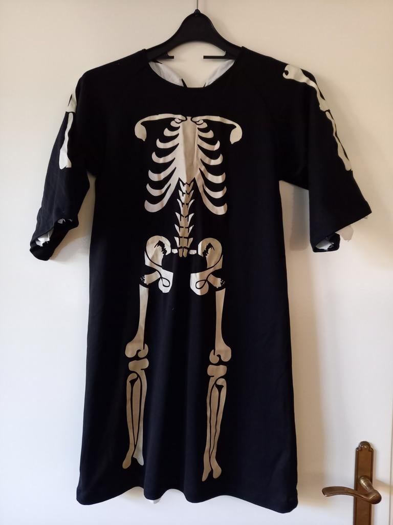 Pak skelet / spook - Glow in the dark - carnaval - Halloween, Ophalen of Verzenden, Gebruikt