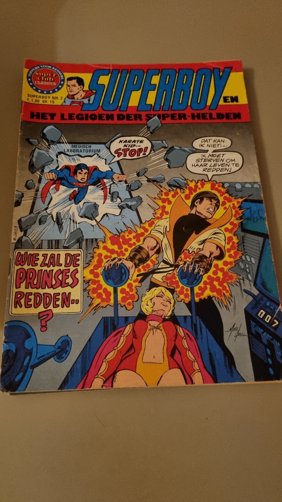 Superboy nr. 2: Het Legioen der Super-Helden, Eén stripboek, Ophalen of Verzenden, Gelezen, Mike Grell