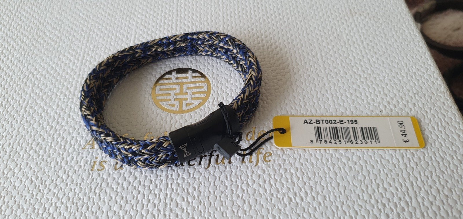 Vaderdag cadeau AZE Jewels heren armband 19.5 cm nieuw, Kleding | Dames, Riemen en Ceinturen, Ophalen of Verzenden, Nieuw, Zwart