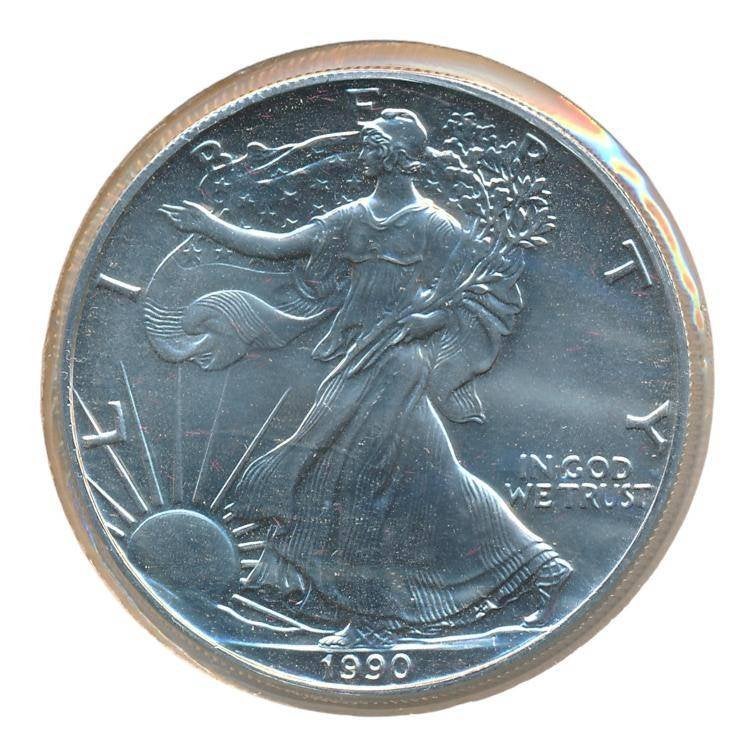 American eagle 1 ounce 1990 zilver, Postzegels en Munten, Ophalen of Verzenden, Zilver