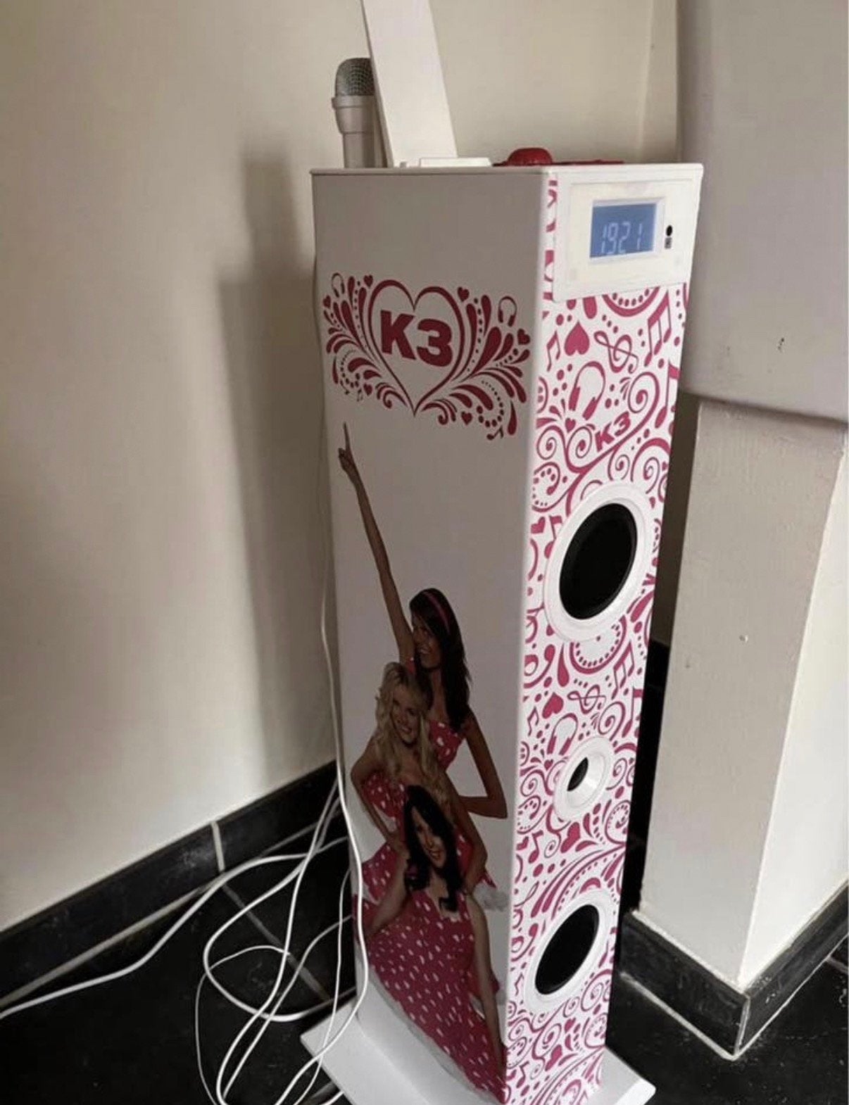 K3 karaoke toren met radio, Ophalen of Verzenden, Zo goed als nieuw