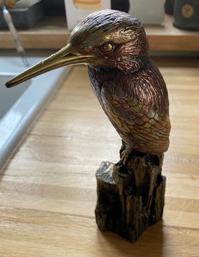 Giovanni Schoeman Kingfisher Sculpture, Antiek en Kunst, Kunst | Beelden en Houtsnijwerken, Ophalen of Verzenden, Handgemaakt