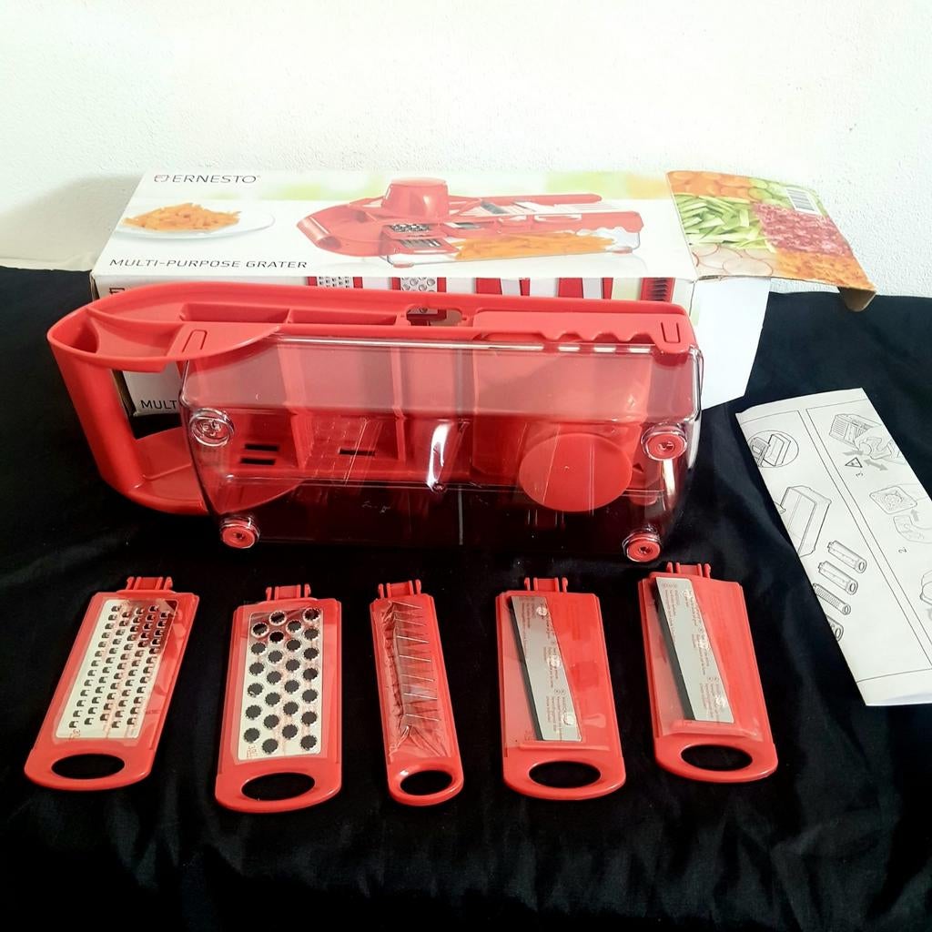 Nieuw 6 in 1 Keuken Mandoline  Snijapparaat Keukensnijder, Ophalen of Verzenden, Zo goed als nieuw