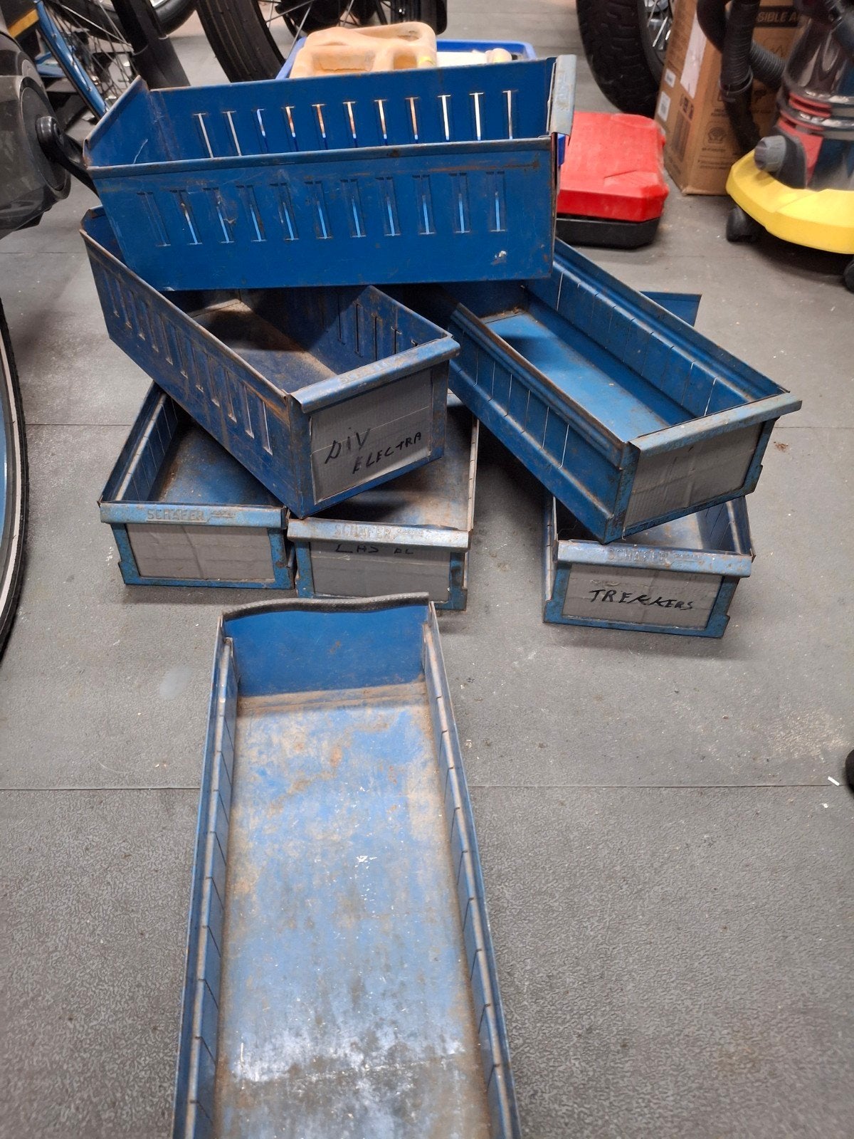 sorteerbakken 7 stuks, Ophalen, Minder dan 40 cm, Doos, Minder dan 35 cm