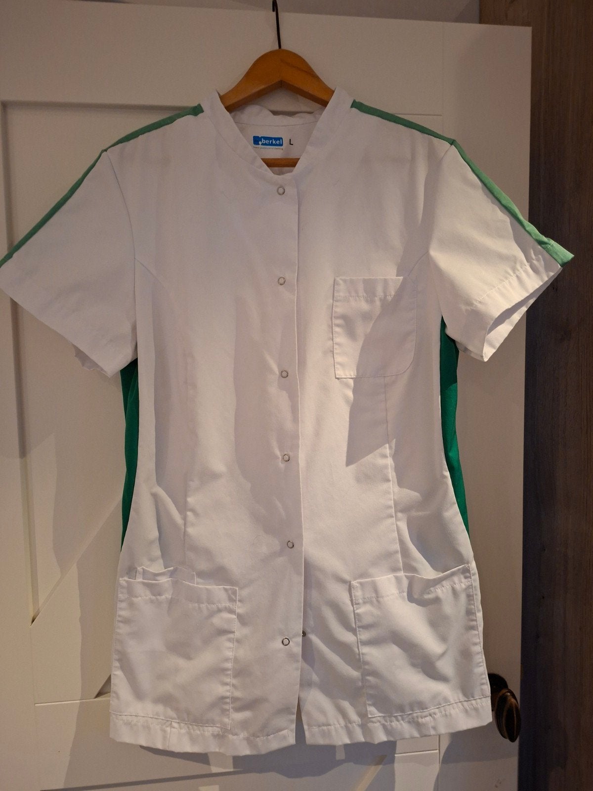 De Berkel zorgjasje wit/groen maat L - Nieuw, Kleding | Dames, De Berkel, Ophalen of Verzenden, Nieuw
