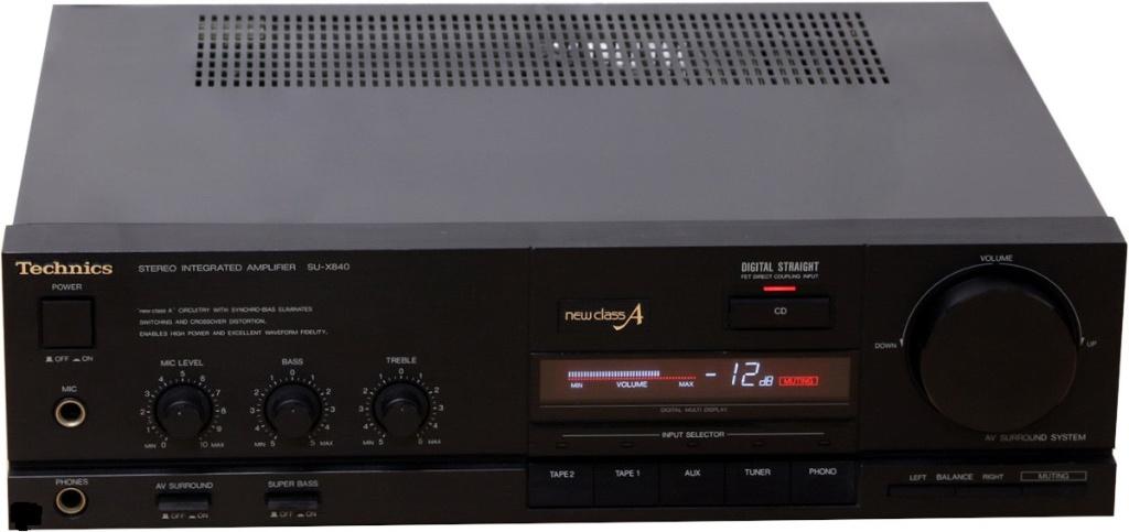 Technics SU-X840 stereo geïntegreerde versterker, Overige merken, Gebruikt, Ophalen of Verzenden, 60 tot 120 watt