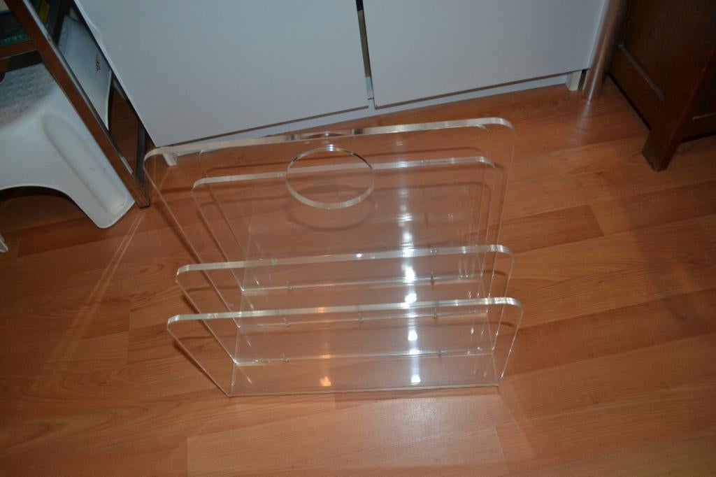 vintage lectuurbak van hardplastic (heel dik&zwaar) 37x25cm, Ophalen, Zo goed als nieuw