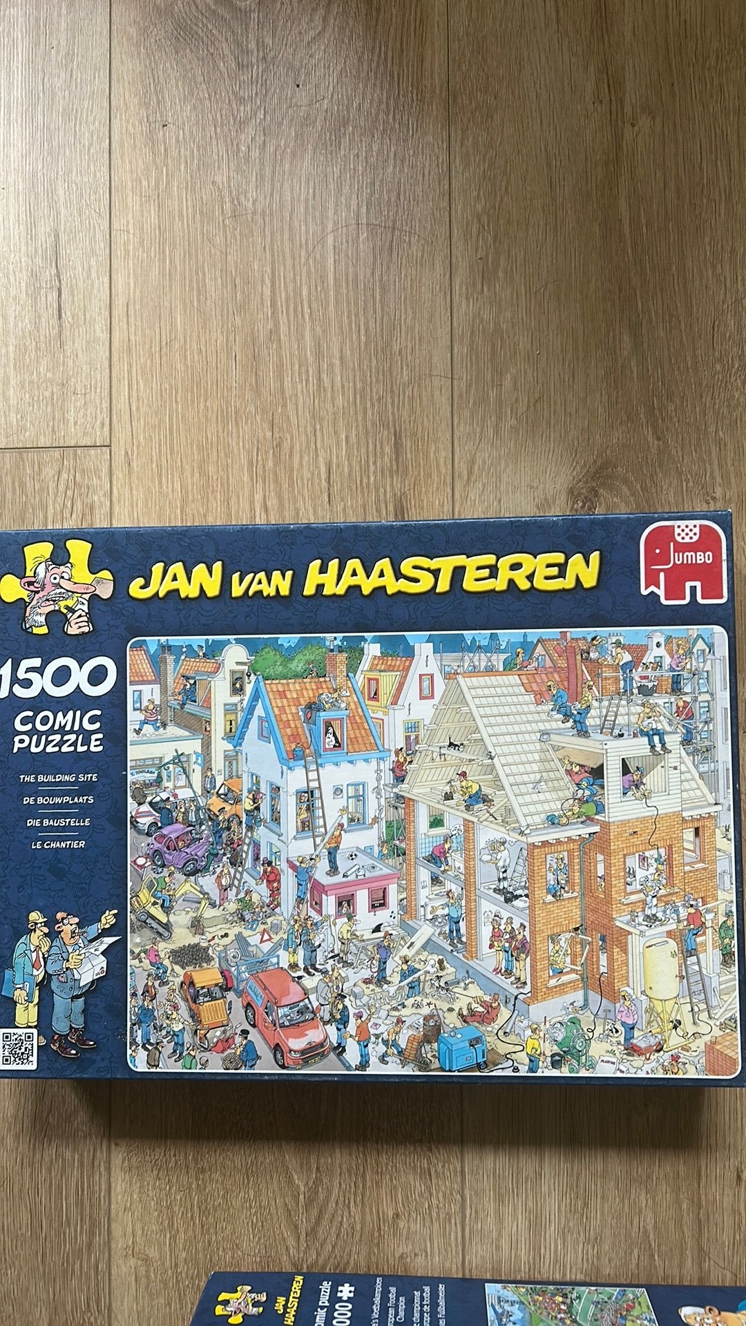 Jan van Haasteren De bouwplaats 1500, Hobby en Vrije tijd, Denksport en Puzzels, Ophalen of Verzenden, 500 t/m 1500 stukjes, Zo goed als nieuw