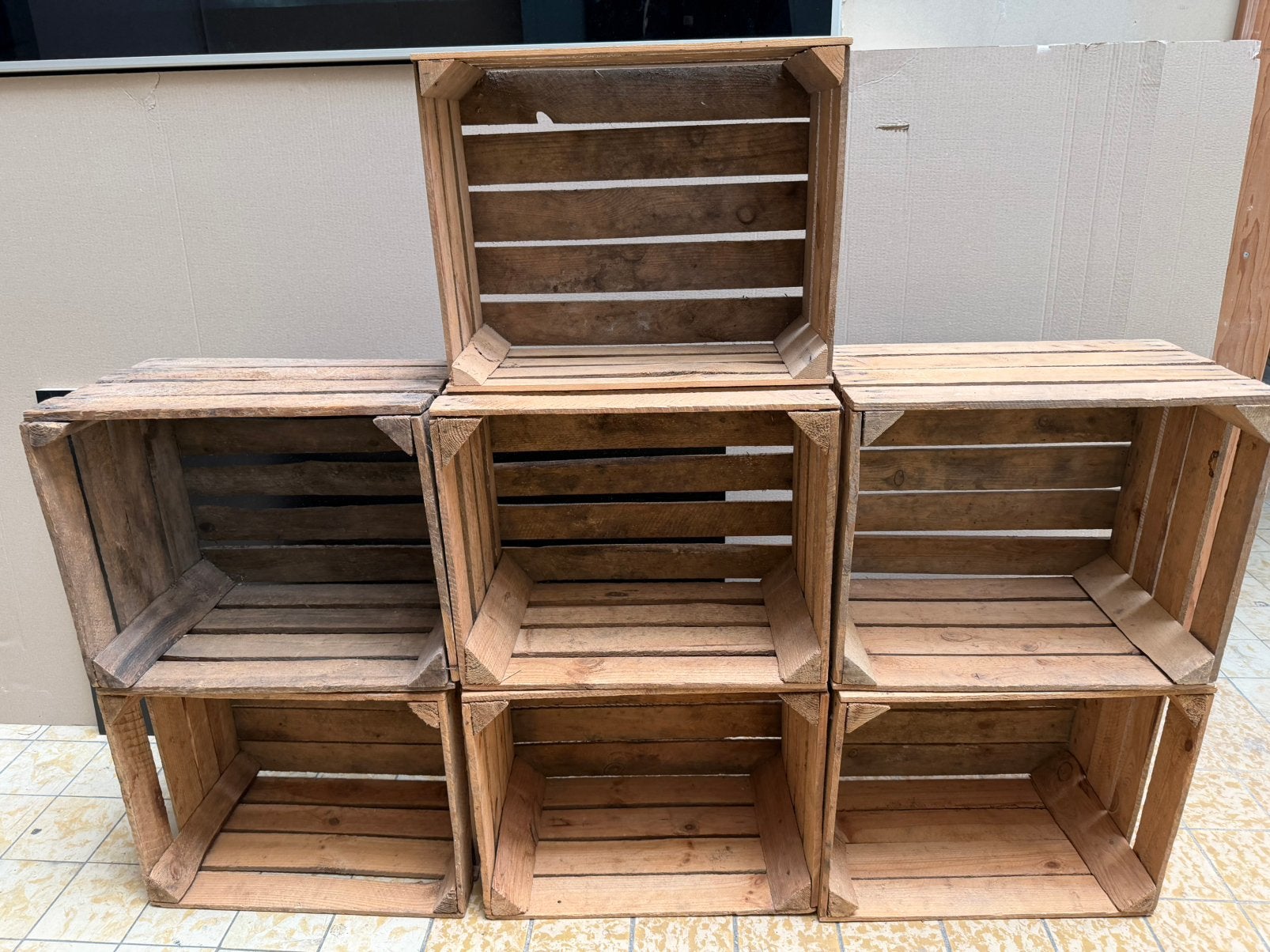 Appelkistjes, 7 stuks, Ophalen, Gebruikt, Minder dan 50 cm