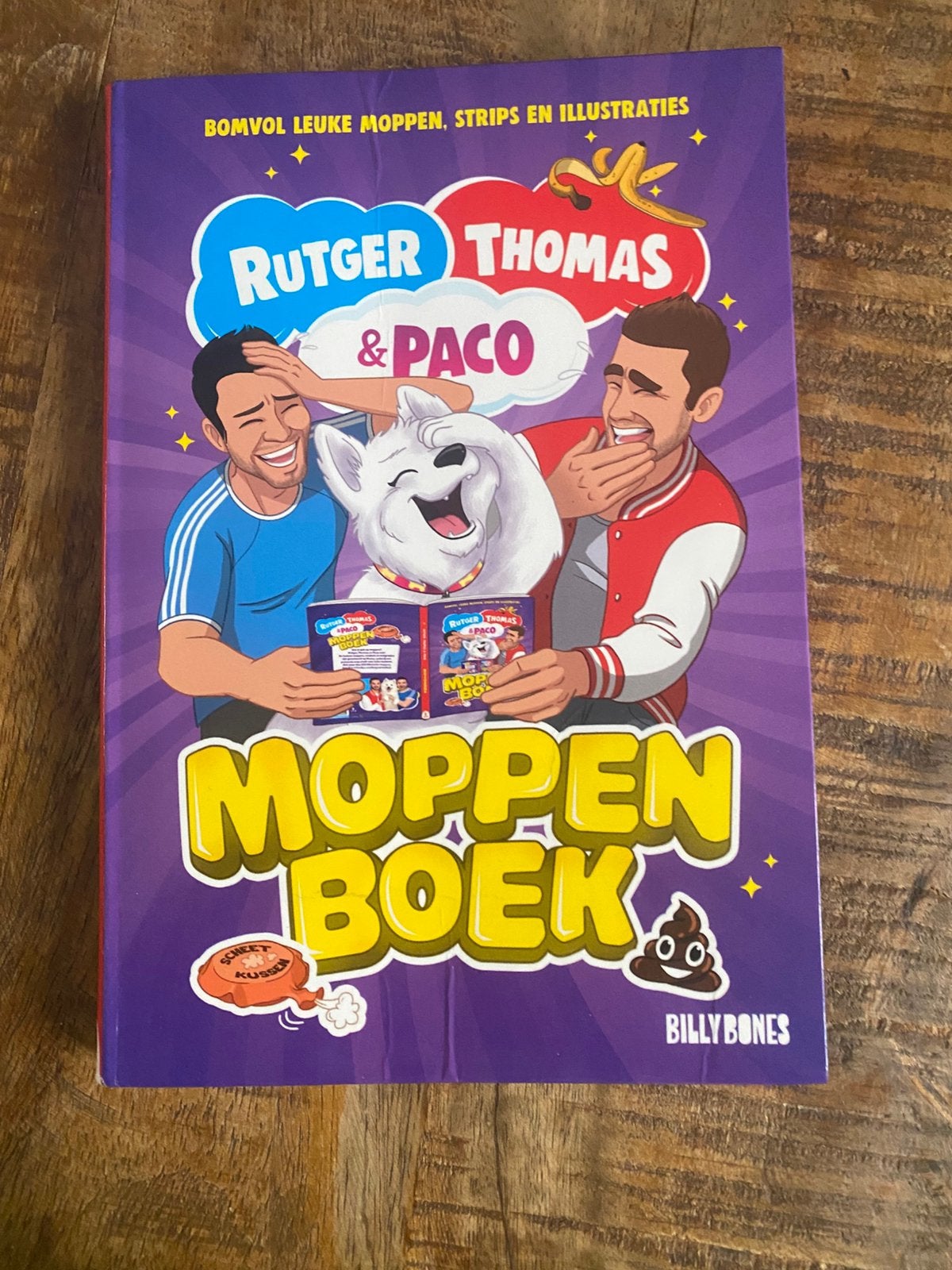 Het Moppenboek van Rutger, Thomas en Paco, Boeken, Kinderboeken | Jeugd | onder 10 jaar, Gelezen, Rutger Vink; Thomas van Grinsven