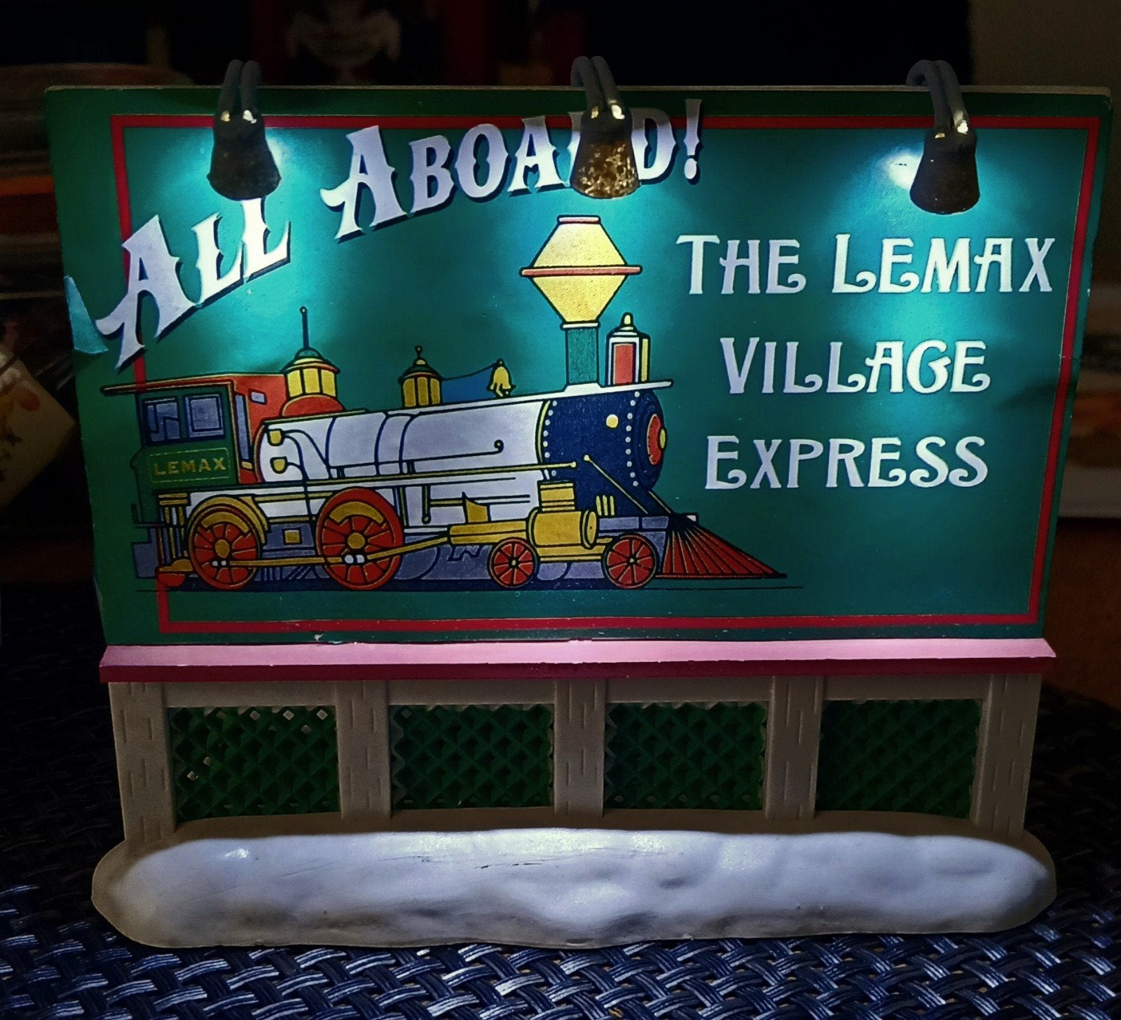 Lemax Village Express Billboard/ZELDZAAM !, Ophalen, Zo goed als nieuw
