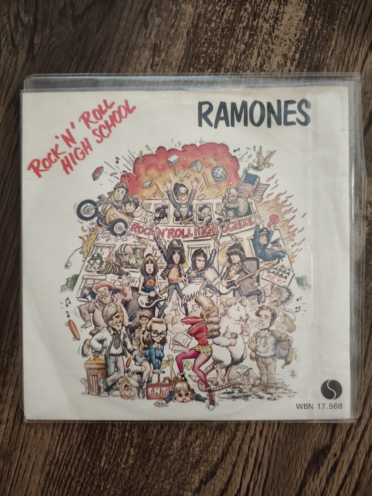 Ramones - Rock 'N' Roll High School (7 inch vinyl), Gebruikt, Fotohoes, 7 inch, Ophalen of Verzenden