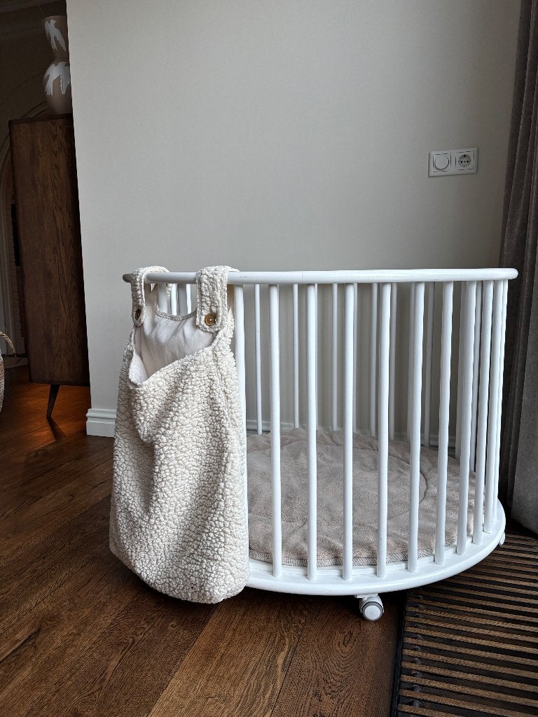 Ronde babybox wit, Kinderen en Baby's, Ophalen, Gebruikt, Rond, In hoogte verstelbaar