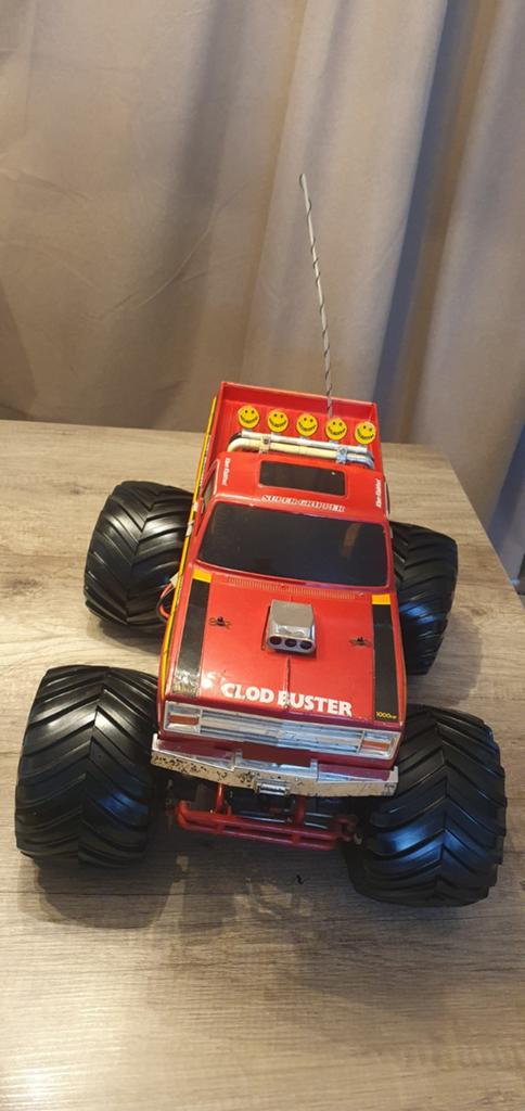 Tamiya Clodbuster, Hobby en Vrije tijd, Modelbouw | Radiografisch | Auto's, Gebruikt, Auto offroad, RTR (Ready to Run), Overige schalen