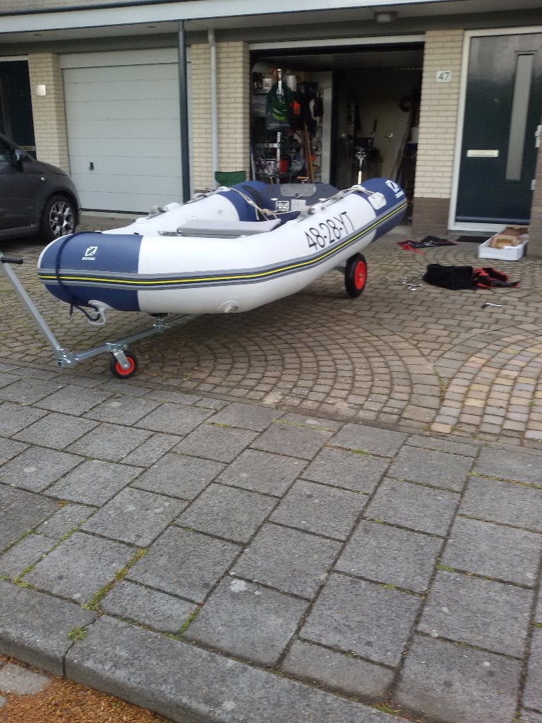 rubberboot met motor, Ophalen, Gebruikt, Yamaha, Peddels