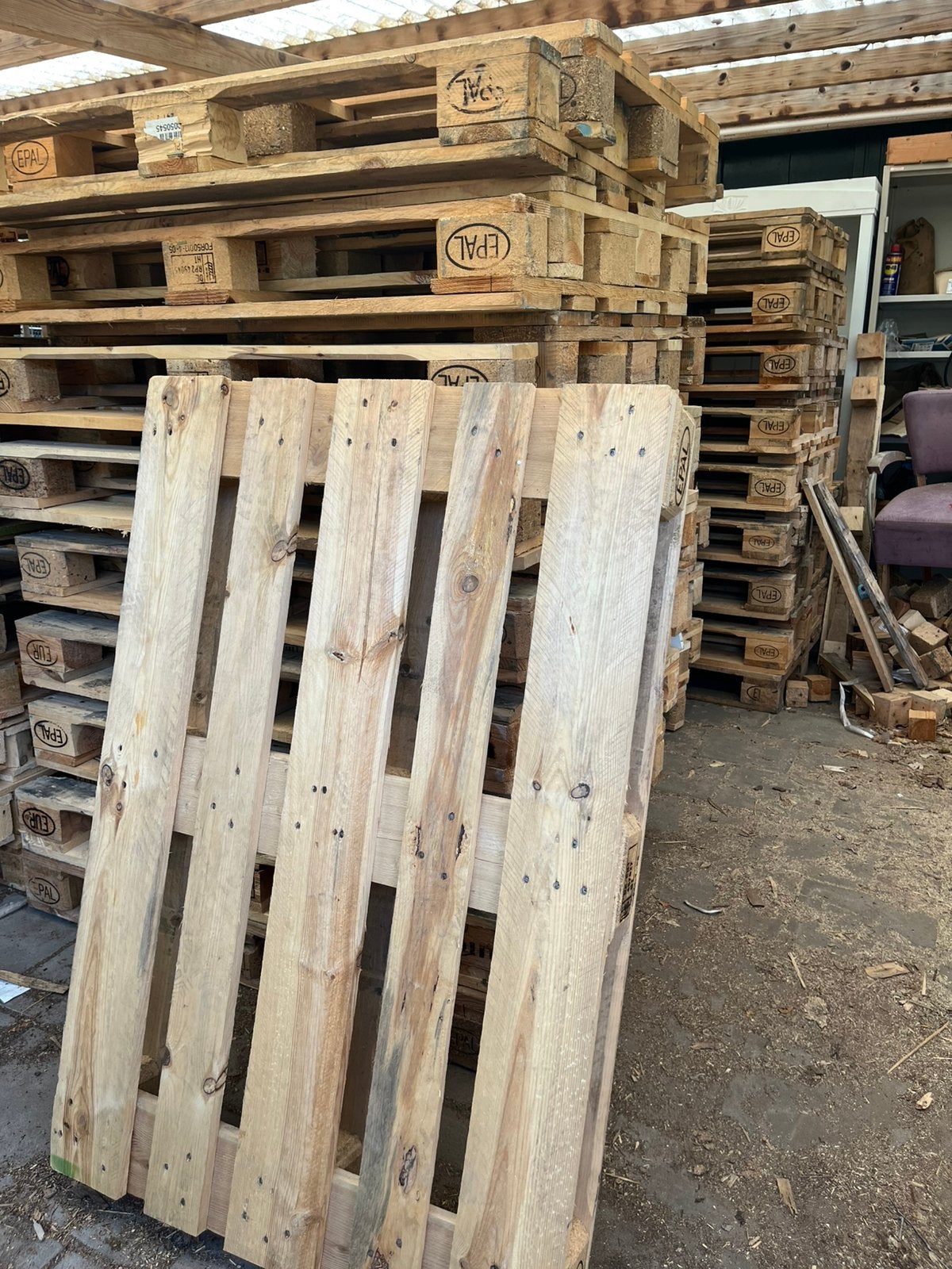 Pallet euro,  epal pallets, Doe-het-zelf en Verbouw, Hout en Planken, Ophalen of Verzenden, Zo goed als nieuw, 50 mm of meer, Pallet