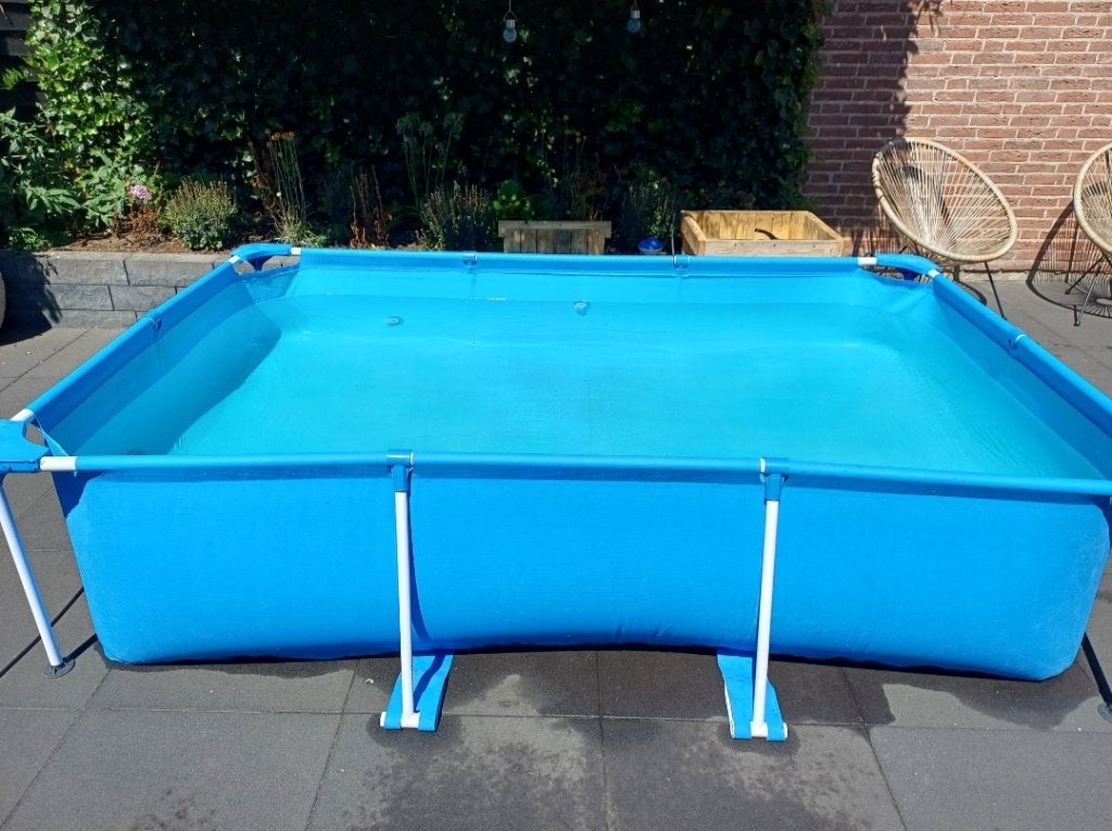 Zwembad plus pomp, Tuin en Terras, Ophalen, Gebruikt, Minder dan 80 cm, Minder dan 200 cm