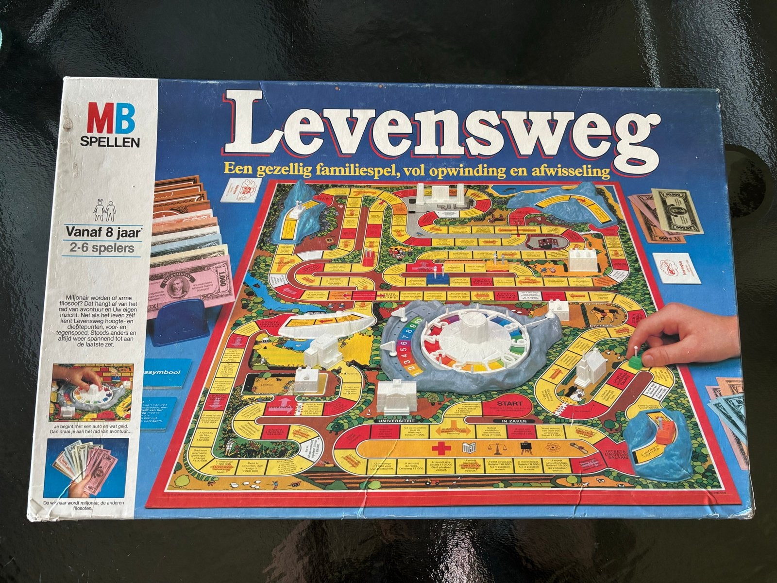 Levensweg Bordspel Klassiek Familiespel MB Spellen, Hobby en Vrije tijd, Gezelschapsspellen | Bordspellen, Vijf spelers of meer