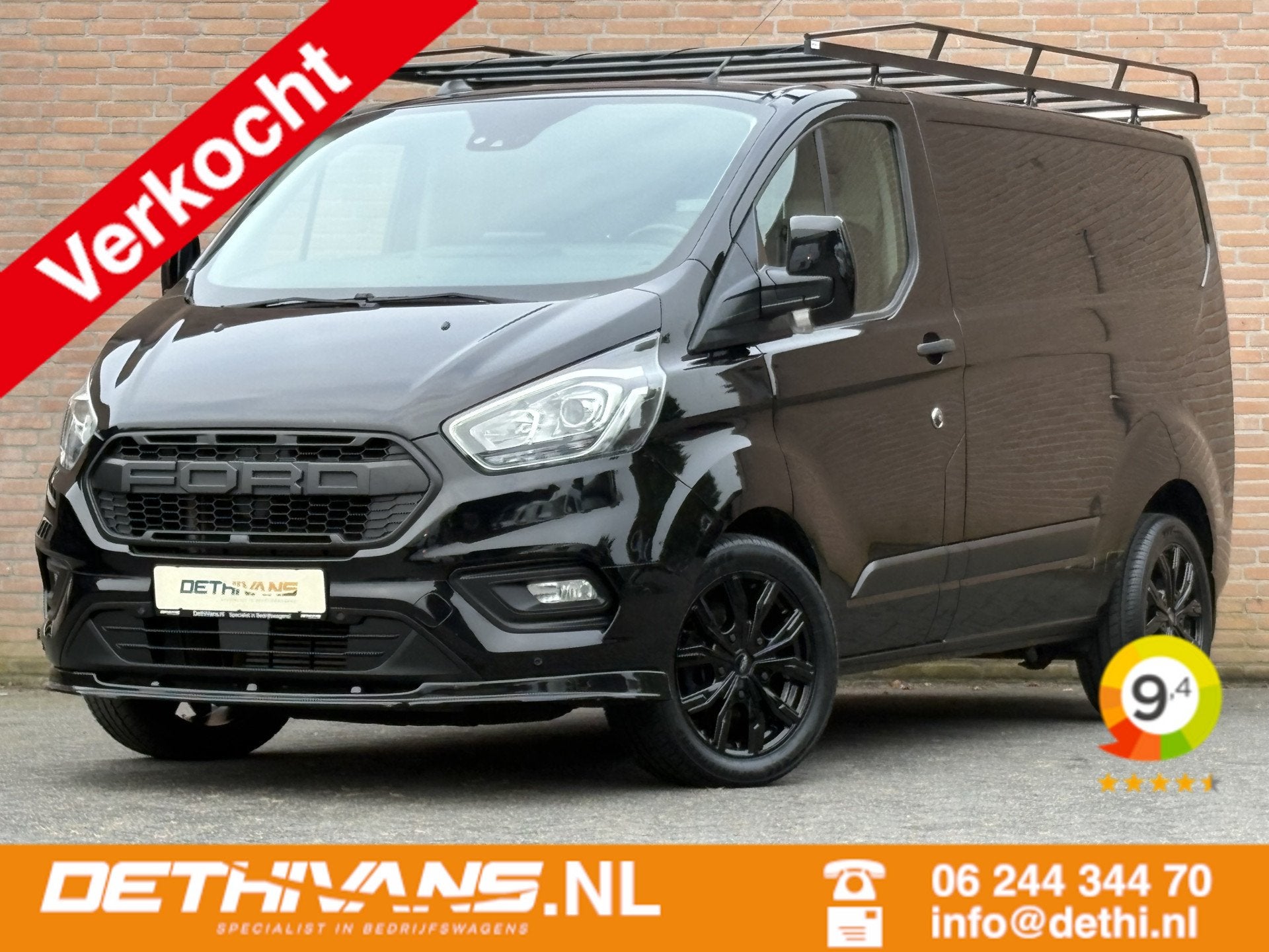Ford Transit Custom 2.0TDCI 130PK Raptor Edition / Carplay /, Auto's, Voorwielaandrijving, Stof, Met garantie (alle), Zwart