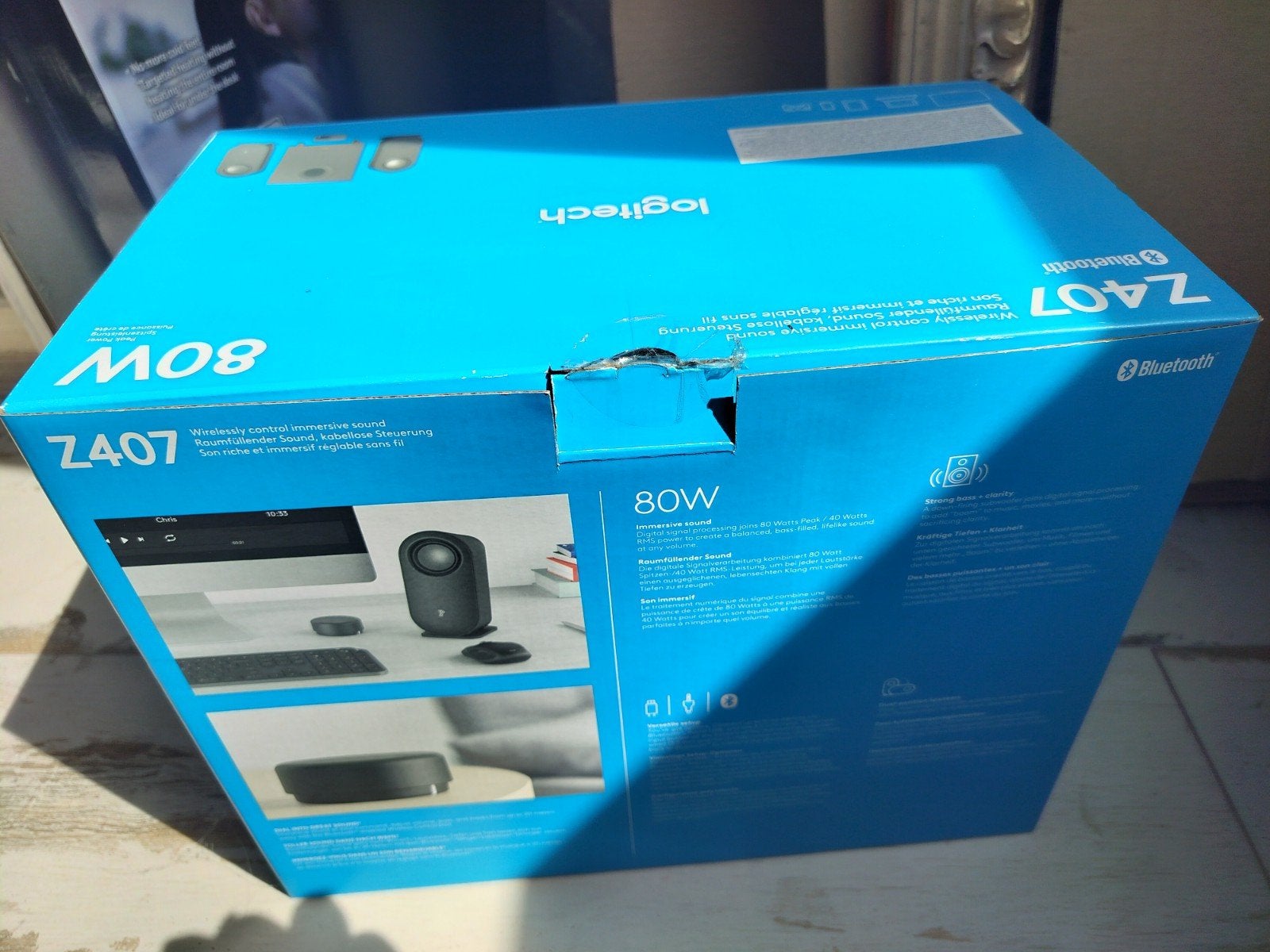 Logitech Z407 Bluetooth Luidsprekersysteem 80W, Computers en Software, Pc speakers, Ophalen, Nieuw, Audiokanaal 2.1, Logitech