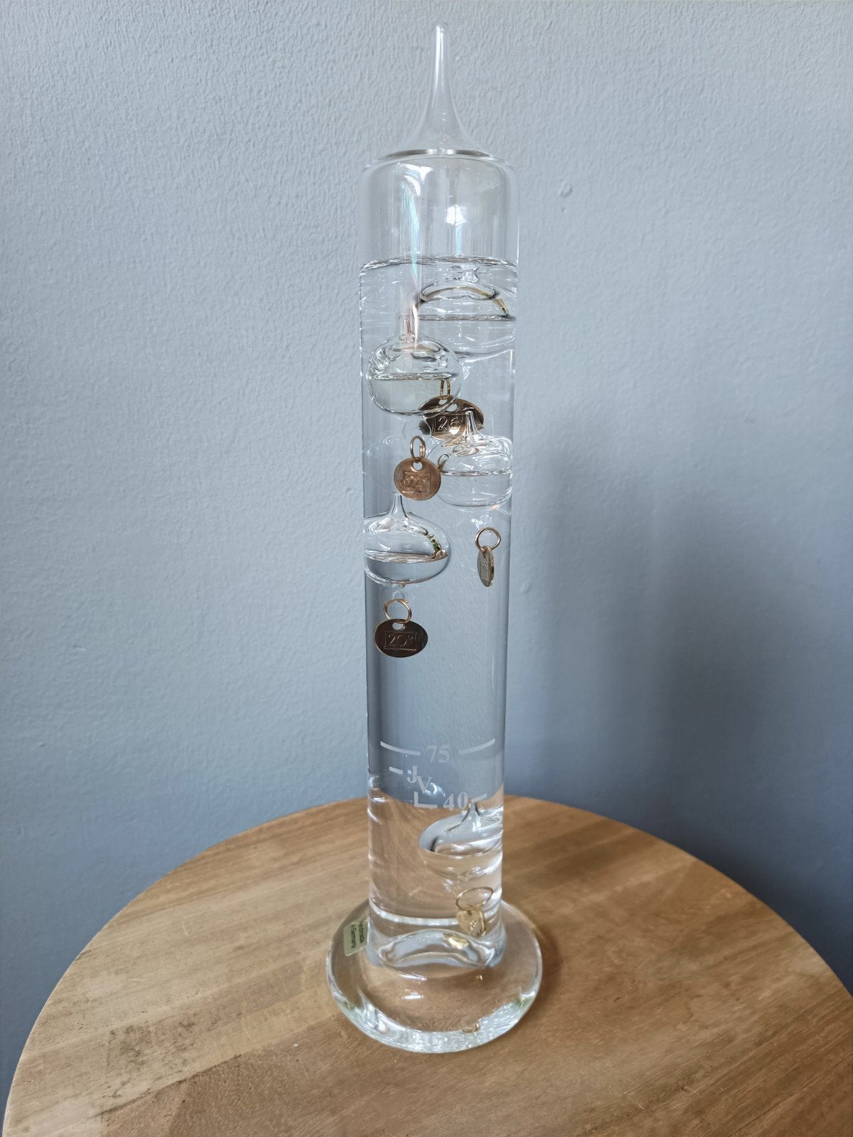 Galileo Thermometer Handmade in Germany 33 cm hoog, Audio, Tv en Foto, Weerstations en Barometers, Ophalen, Zo goed als nieuw