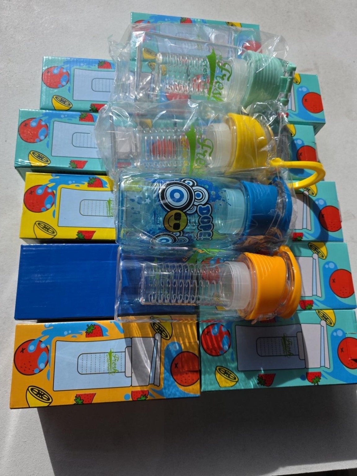 Nieuwe fruit infuser waterflessen - diverse kleuren, Overige typen, Kunststof, Nieuw, Ophalen of Verzenden