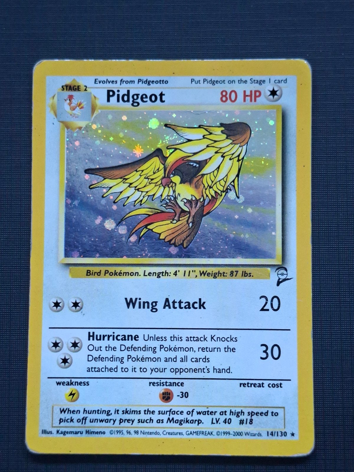 Pidgeot 14, Ophalen of Verzenden, Zo goed als nieuw