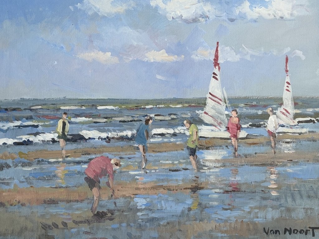 Van Noort, lekker dagje aan het strand, Antiek en Kunst, Ophalen