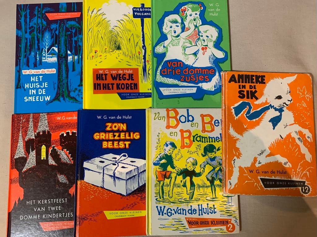 7 stuks Kinderboeken van W.G. van de Hulst, Ophalen of Verzenden