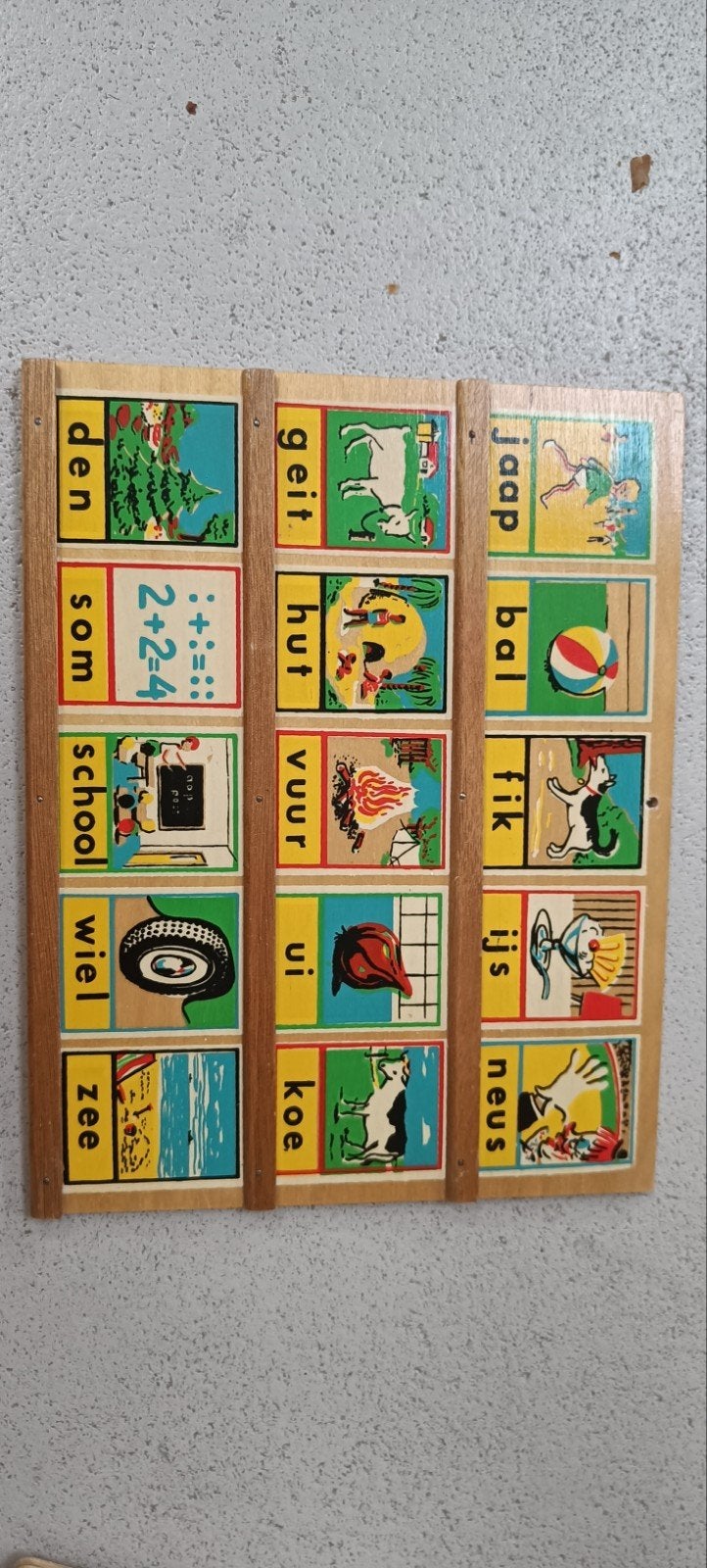 Old school leesplankje, op te hangen!, Ophalen