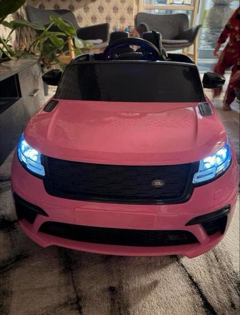 Roze elektrische kinderauto Range Rover, Ophalen of Verzenden, Gebruikt