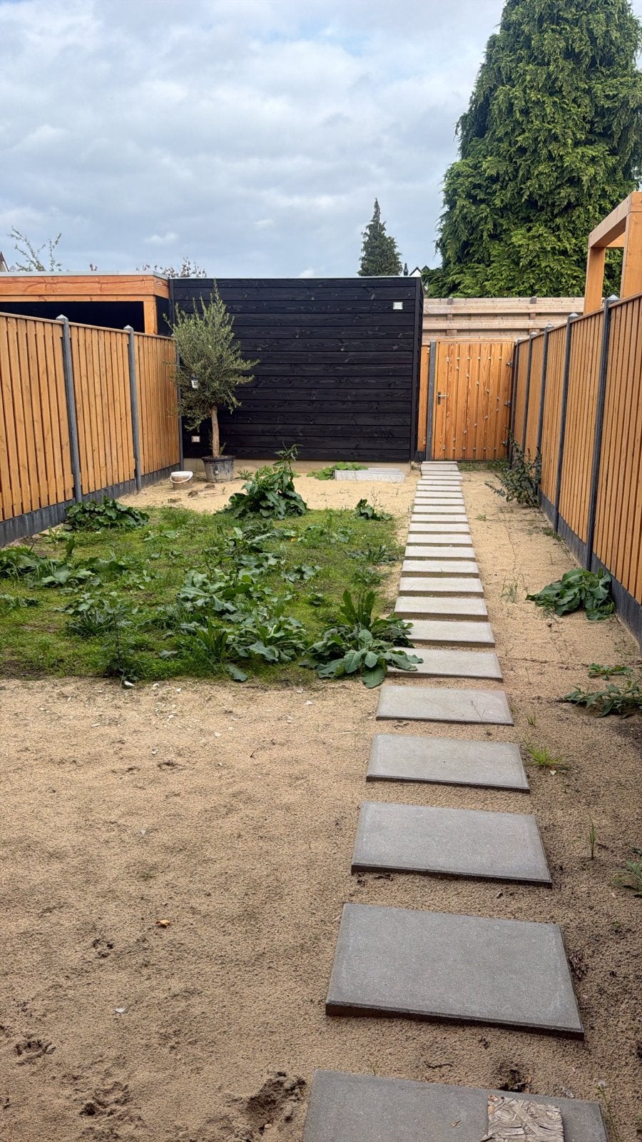 25 lichtgrijze betontegels gratis af te halen, Ophalen, Gebruikt, 5 tot 10 m², Beton