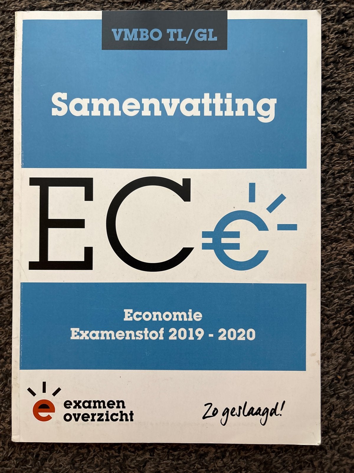 Samenvatting Economie VMBO TL/GL Examenstof 2019-2020, Ophalen of Verzenden, Zo goed als nieuw, VMBO, Economie