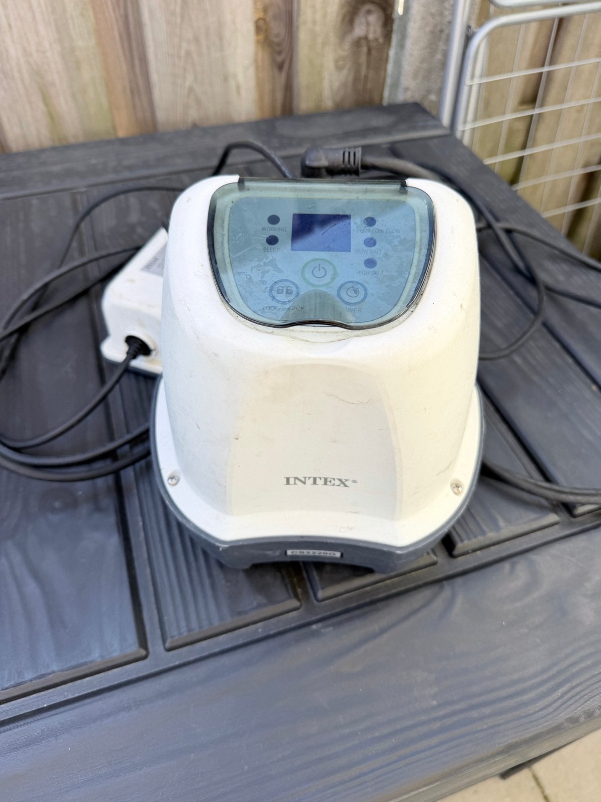 Intex Zoutwatersysteem QS 200 - Werkt perfect!, Ophalen of Verzenden, Gebruikt, Zwembadpomp