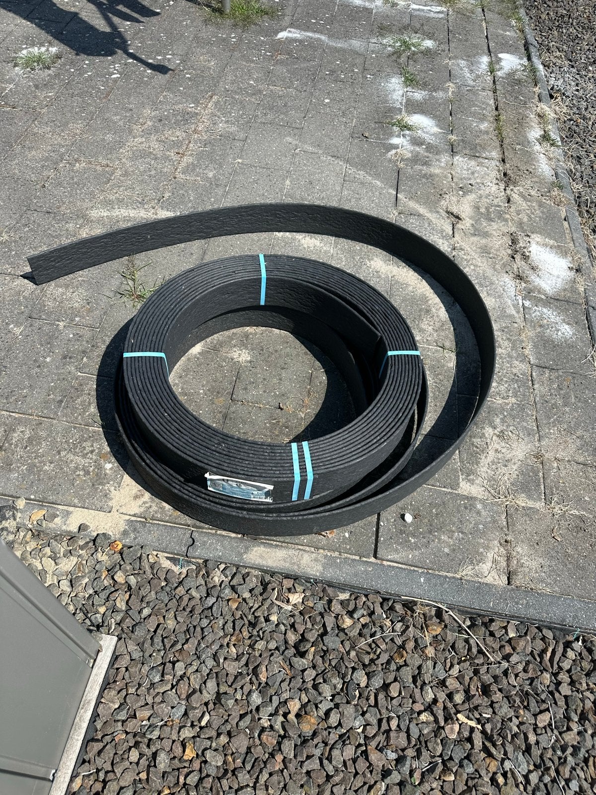 Kantenband 2x 20m (10cm hoog) - Zo goed als nieuw, Ophalen, Zo goed als nieuw