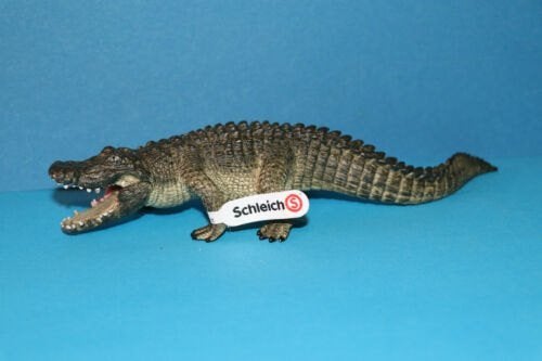 Schleich 14727 alligator, dierfiguur, Verzamelen, Ophalen of Verzenden, Gebruikt, Wild dier, Beeldje of Figuurtje